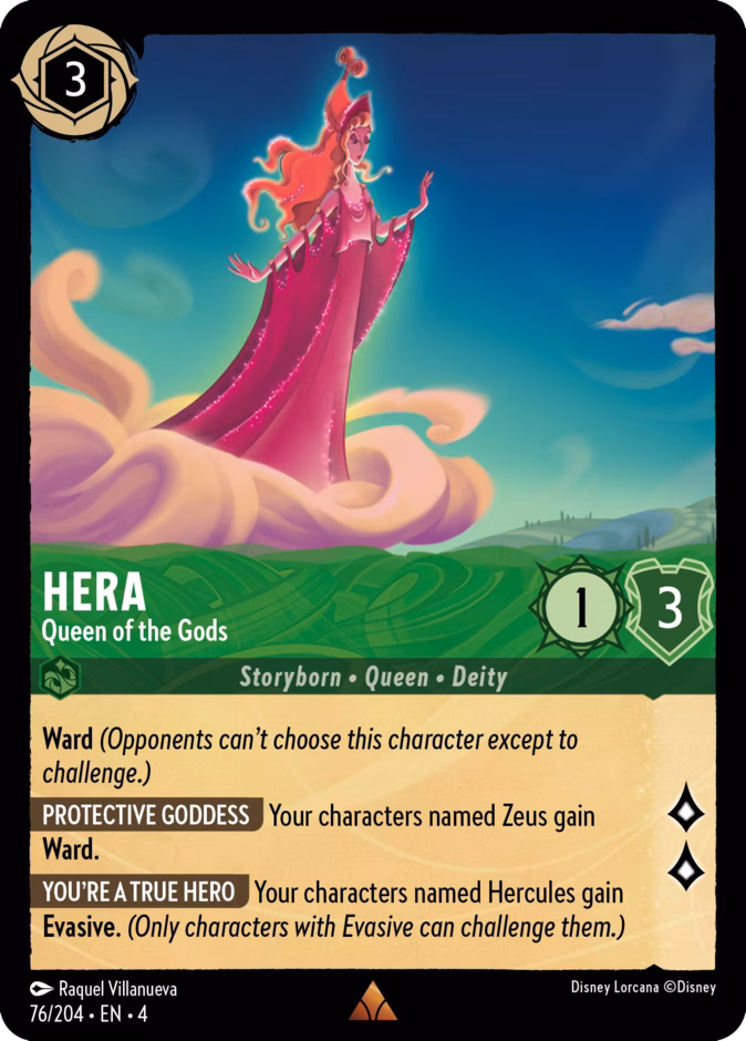 Hera - Queen of the Gods — Ursula's Return #76 (Disney Lorcana card)