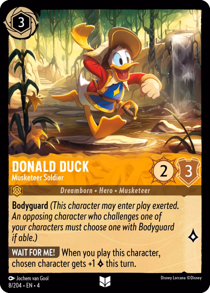 Donald Duck - Musketeer Soldier — Ursula's Return #8 (Disney Lorcana card)