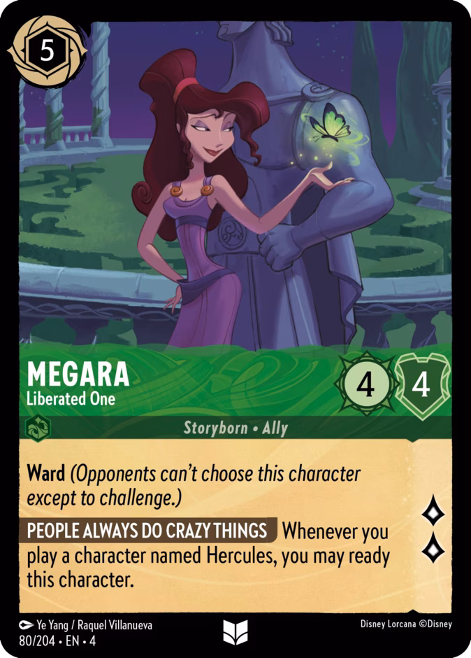 Megara - Liberated One — Ursula's Return #80 (Disney Lorcana card)