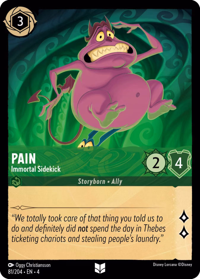 Pain - Immortal Sidekick — Ursula's Return #81 (Disney Lorcana card)