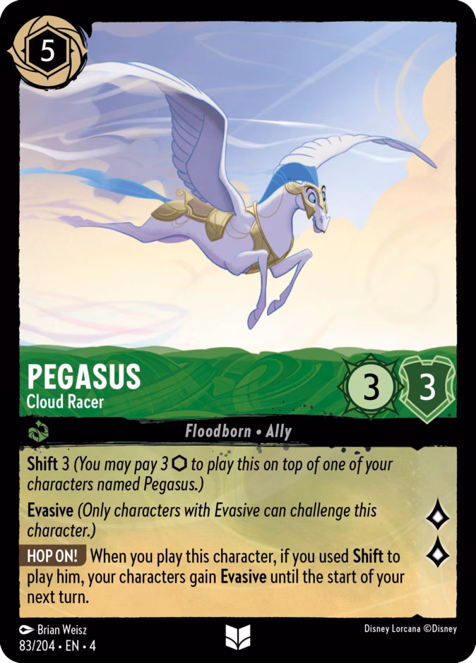 Pegasus - Cloud Racer — Ursula's Return #83 (Disney Lorcana card)