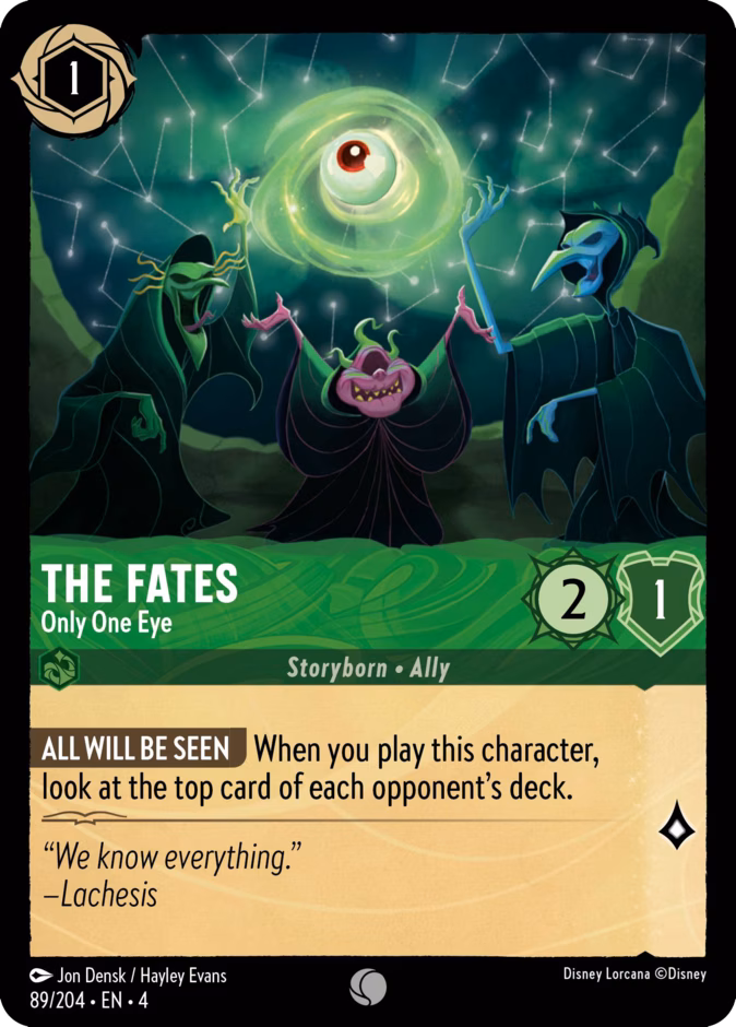 The Fates - Only One Eye — Ursula's Return #89 (Disney Lorcana card)