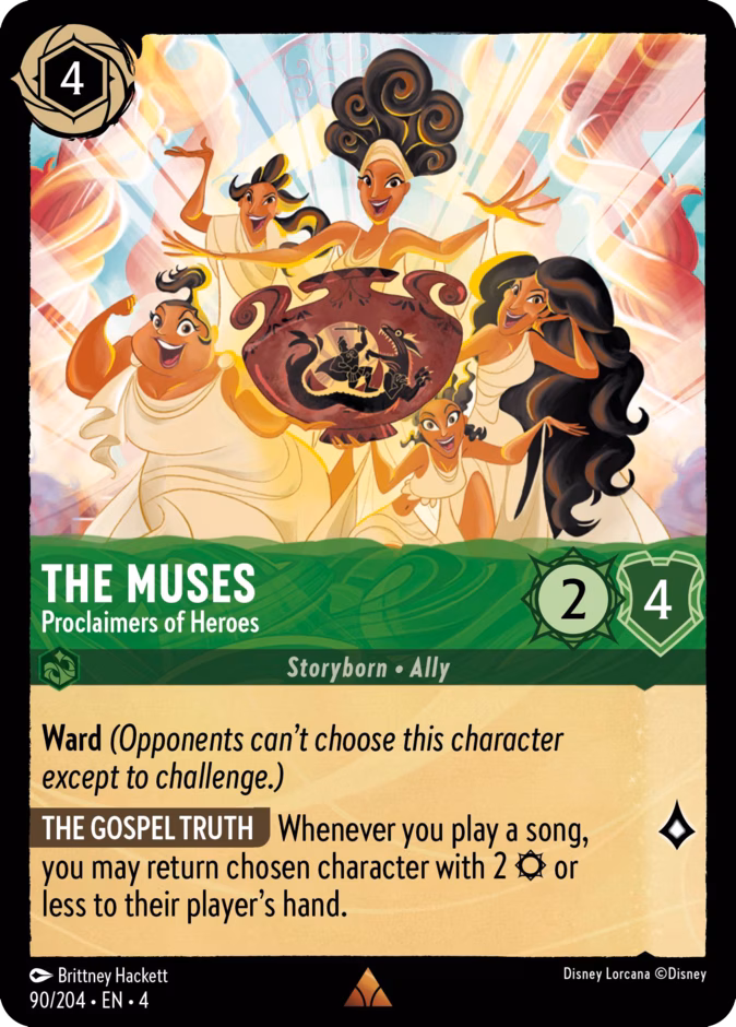 The Muses - Proclaimers of Heroes — Ursula's Return #90 (Disney Lorcana card)