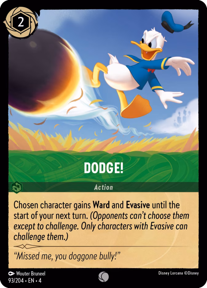Dodge! — Ursula's Return #93 (Disney Lorcana card)