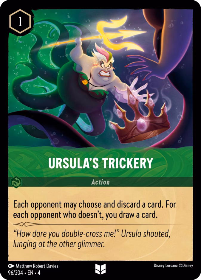 Ursula’s Trickery — Ursula's Return #96 (Disney Lorcana card)