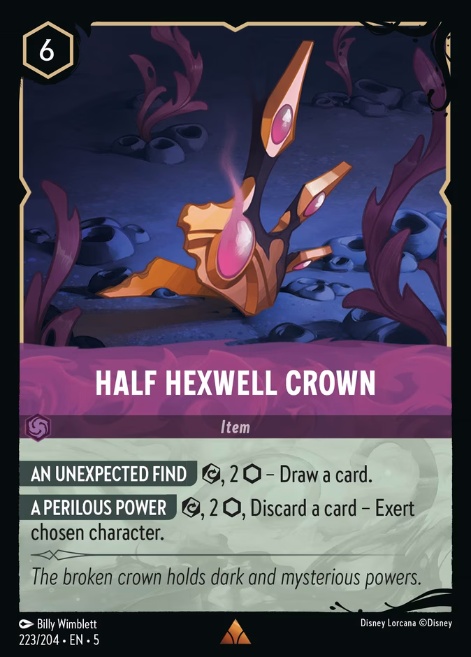 Half Hexwell Crown — Shimmering Skies #223 (Disney Lorcana card)