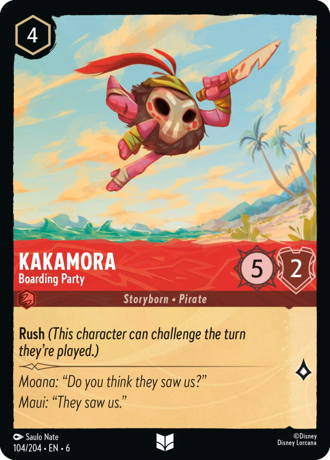Kakamora - Boarding Party — Azurite Sea #104 (Disney Lorcana card)