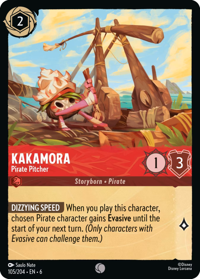Kakamora - Pirate Pitcher — Azurite Sea #105 (Disney Lorcana card)