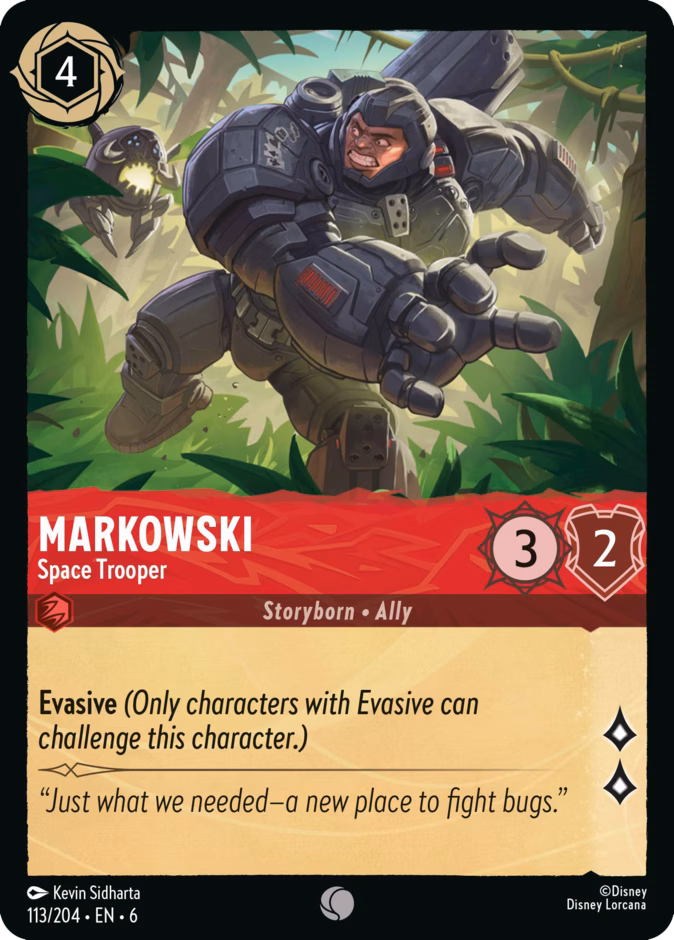 Markowski - Space Trooper — Azurite Sea #113 (Disney Lorcana card)
