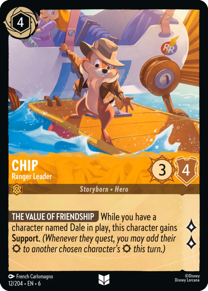 Chip - Ranger Leader — Azurite Sea #12 (Disney Lorcana card)