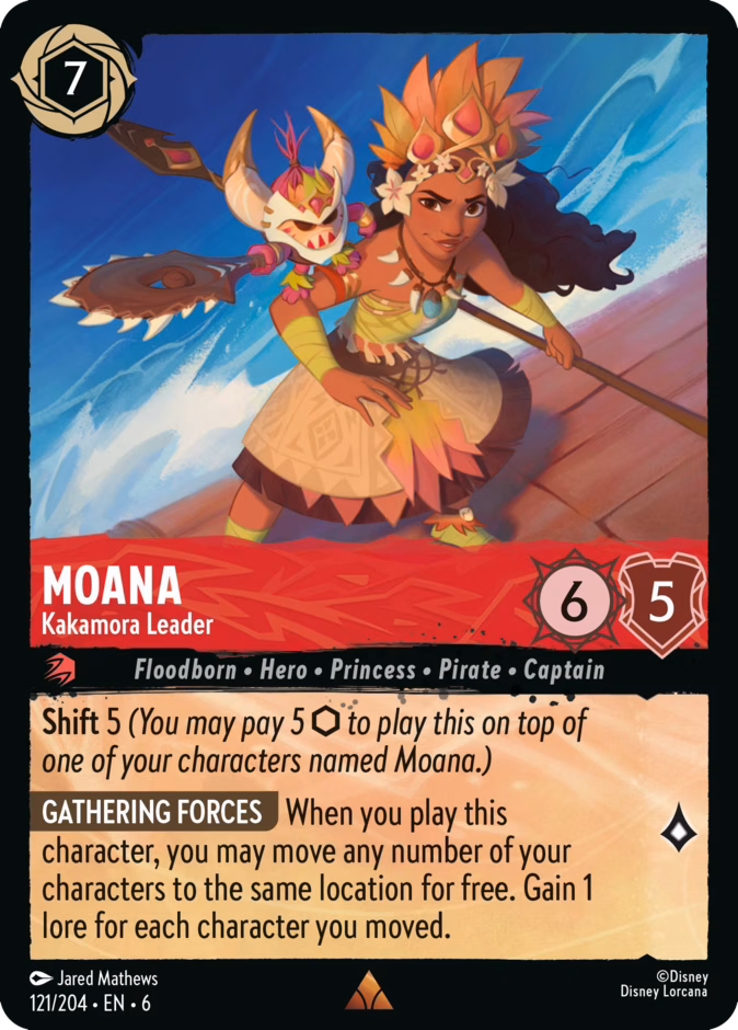 Moana - Kakamora Leader — Azurite Sea #121 (Disney Lorcana card)