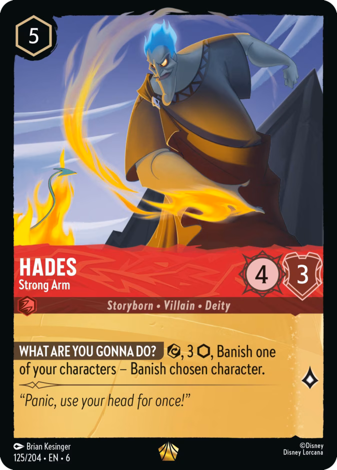 Hades - Strong Arm — Azurite Sea #125 (Disney Lorcana card)