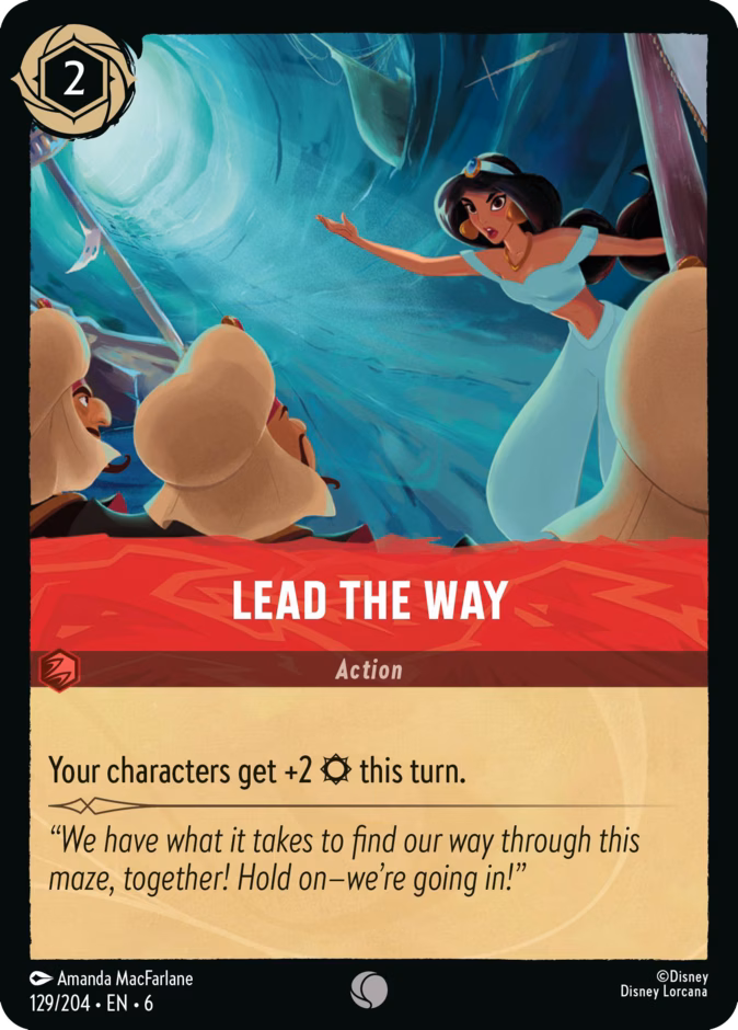 Lead the Way — Azurite Sea #129 (Disney Lorcana card)