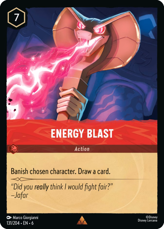 Energy Blast — Azurite Sea #131 (Disney Lorcana card)