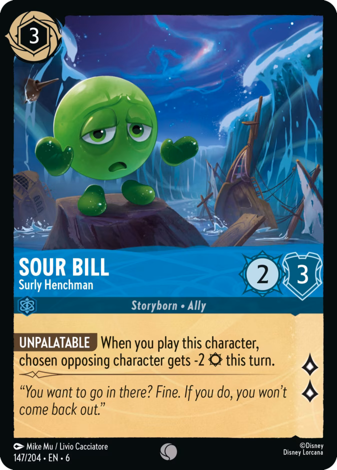 Sour Bill - Surly Henchman — Azurite Sea #147 (Disney Lorcana card)
