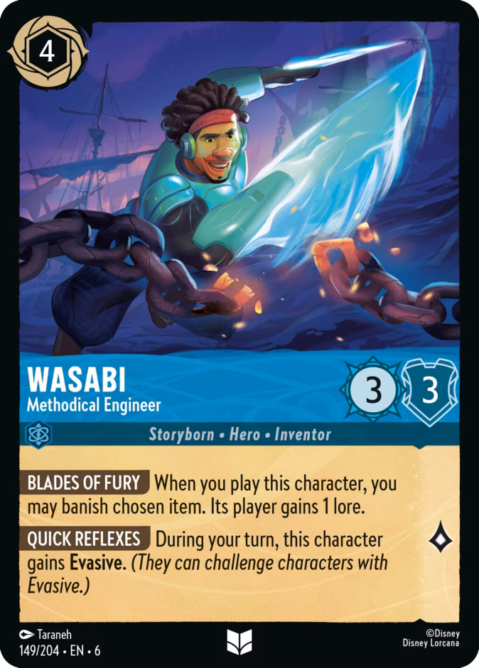 Wasabi - Methodical Engineer — Azurite Sea #149 (Disney Lorcana card)