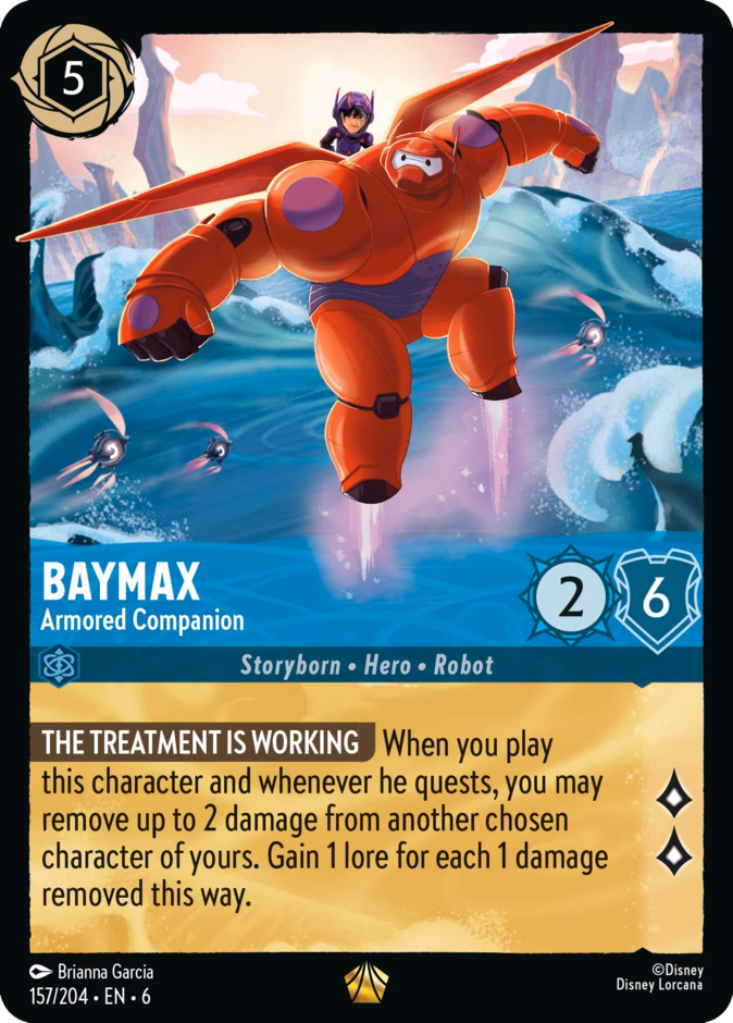 Baymax - Armored Companion — Azurite Sea #157 (Disney Lorcana card)