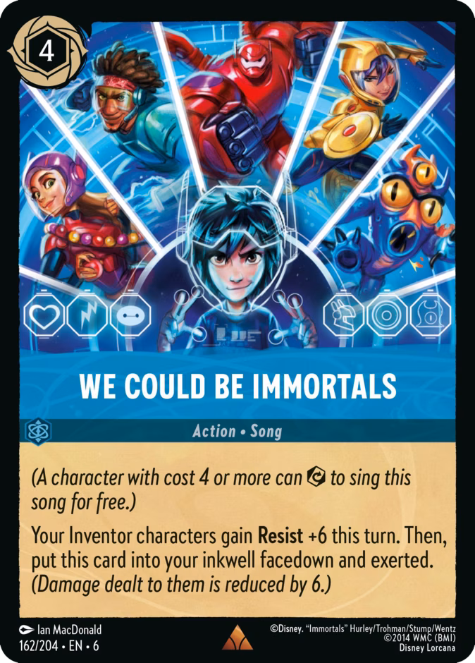 We Could Be Immortals — Azurite Sea #162 (Disney Lorcana card)