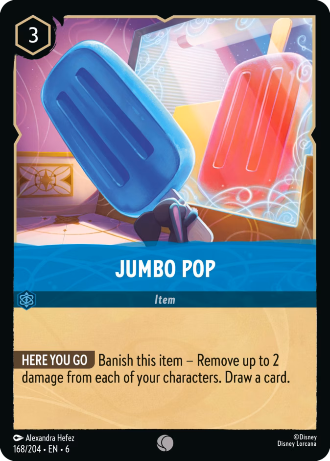 Jumbo Pop — Azurite Sea #168 (Disney Lorcana card)