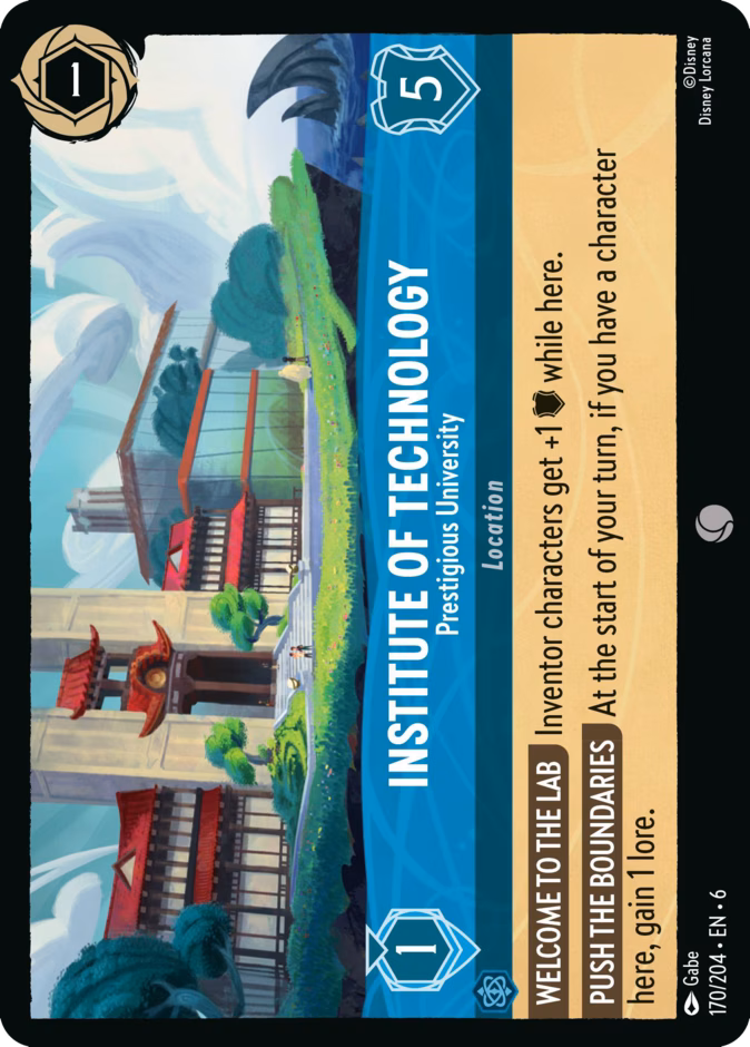 Institute of Technology - Prestigious University — Azurite Sea #170 (Disney Lorcana card)