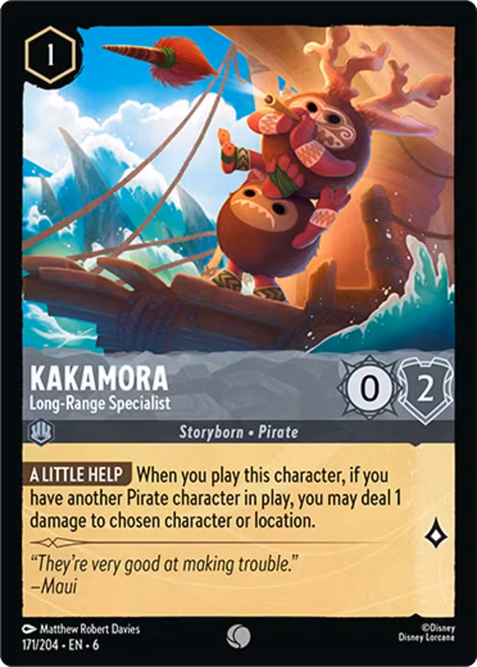 Kakamora - Long-Range Specialist — Azurite Sea #171 (Disney Lorcana card)