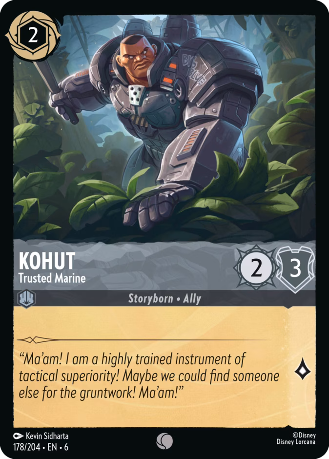 Kohut - Trusted Marine — Azurite Sea #178 (Disney Lorcana card)