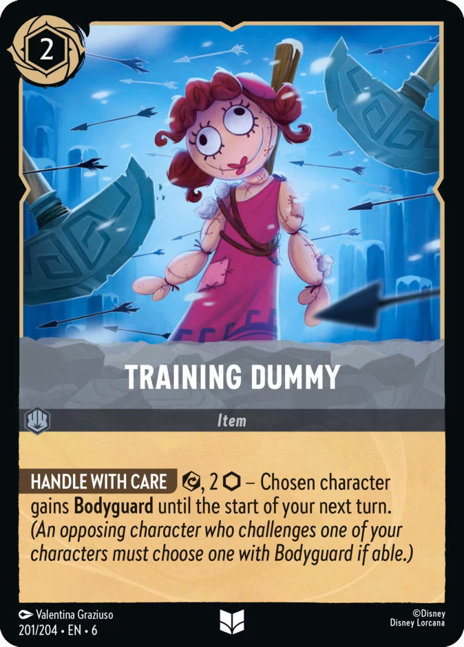 Training Dummy — Azurite Sea #201 (Disney Lorcana card)