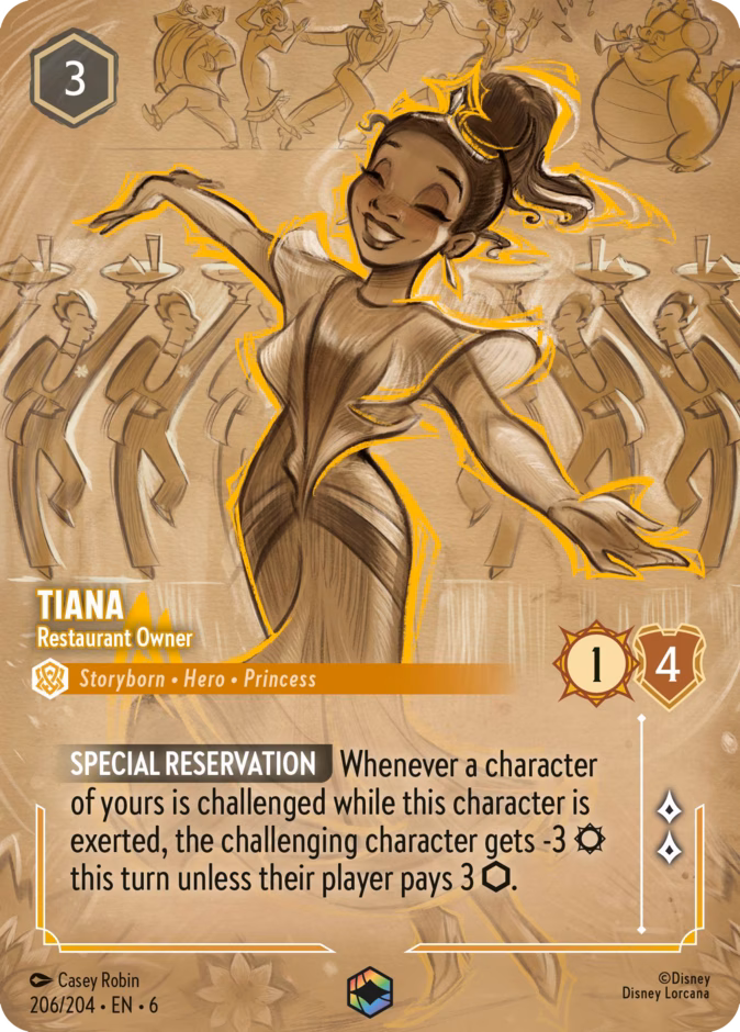Tiana - Restaurant Owner — Azurite Sea #206 (Disney Lorcana card)
