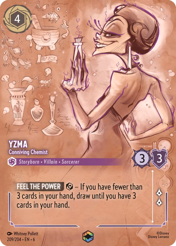 Yzma - Conniving Chemist — Azurite Sea #209 (Disney Lorcana card)