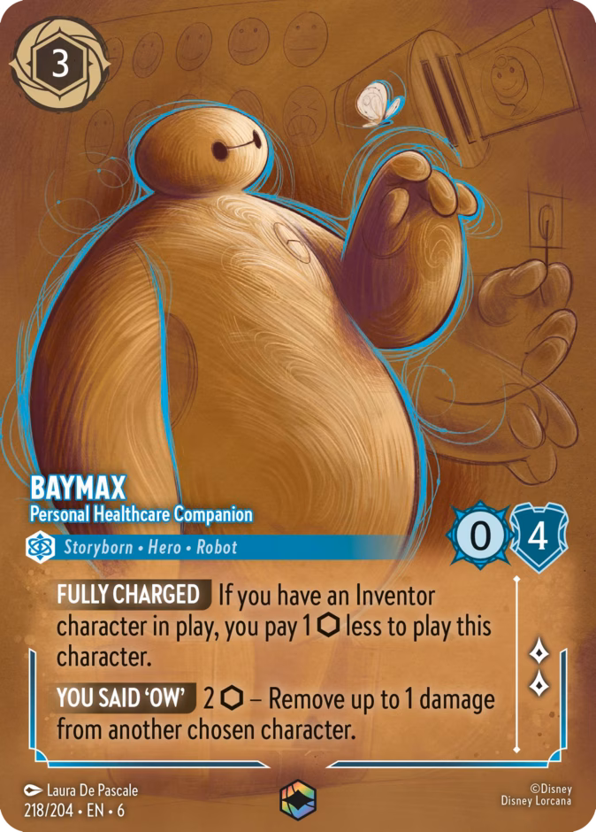 Baymax - Personal Healthcare Companion — Azurite Sea #218 (Disney Lorcana card)