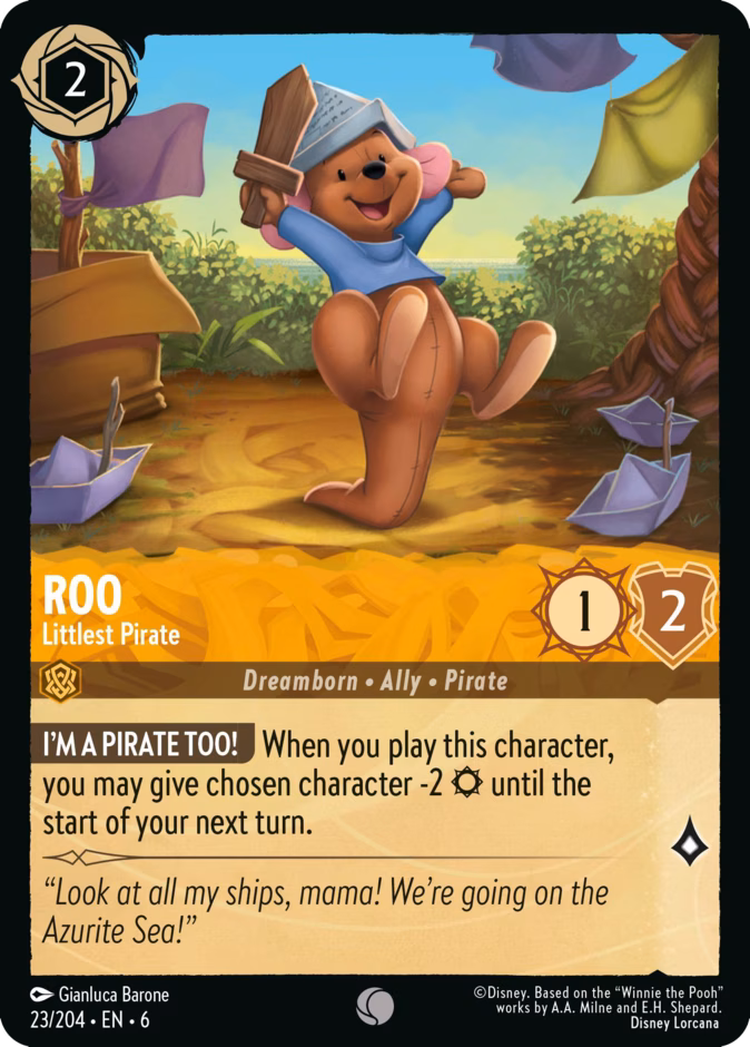 Roo - Littlest Pirate — Azurite Sea #23 (Disney Lorcana card)