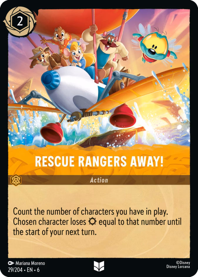 Rescue Rangers Away! — Azurite Sea #29 (Disney Lorcana card)