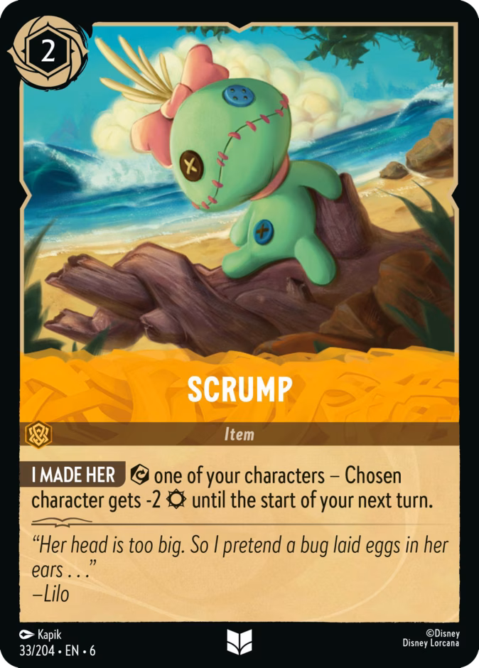 Scrump — Azurite Sea #33 (Disney Lorcana card)