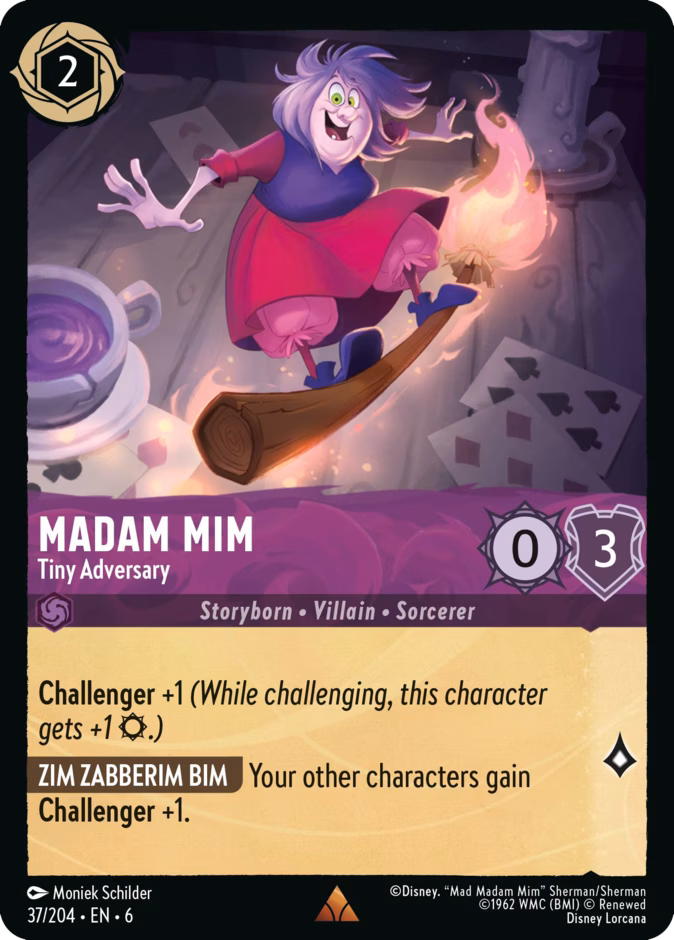 Madam Mim - Tiny Adversary — Azurite Sea #37 (Disney Lorcana card)