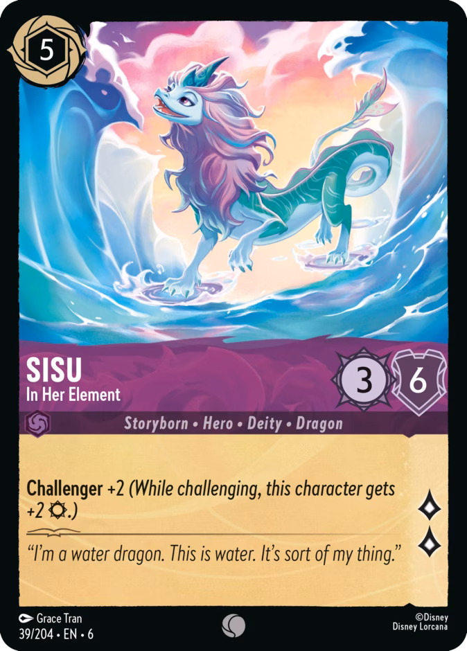 Sisu - In Her Element — Azurite Sea #39 (Disney Lorcana card)