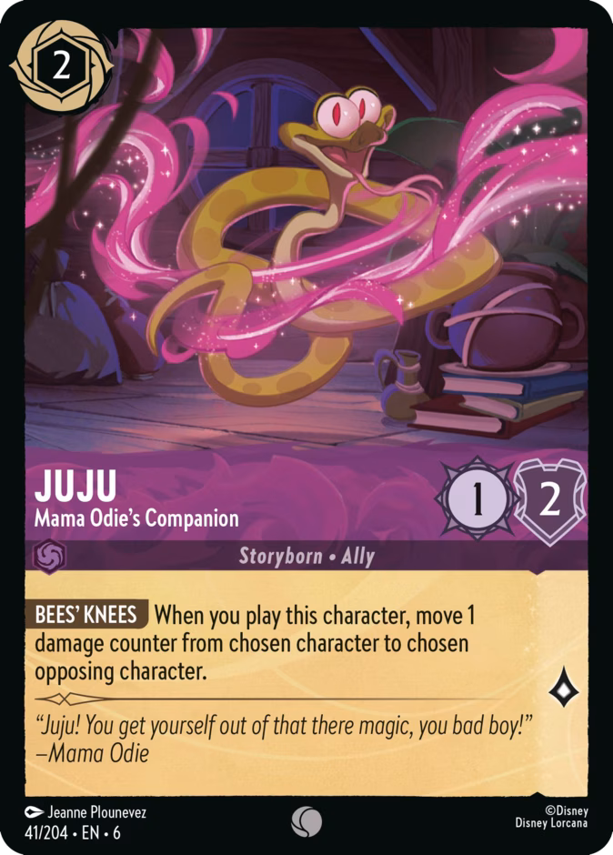 Juju - Mama Odie's Companion — Azurite Sea #41 (Disney Lorcana card)