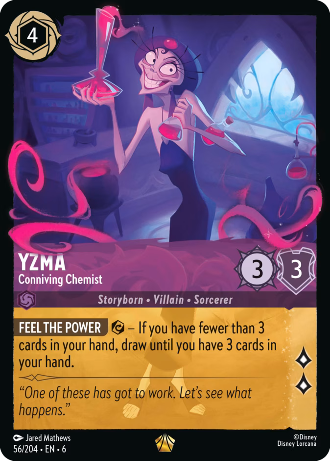 Yzma - Conniving Chemist — Azurite Sea #56 (Disney Lorcana card)