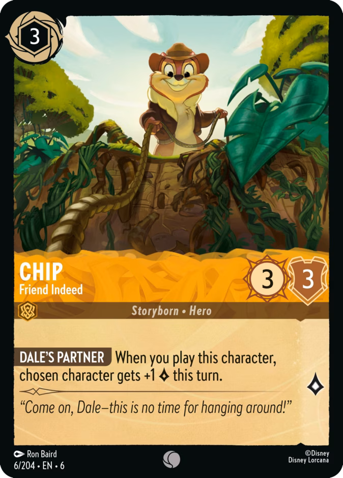 Chip - Friend Indeed — Azurite Sea #6 (Disney Lorcana card)