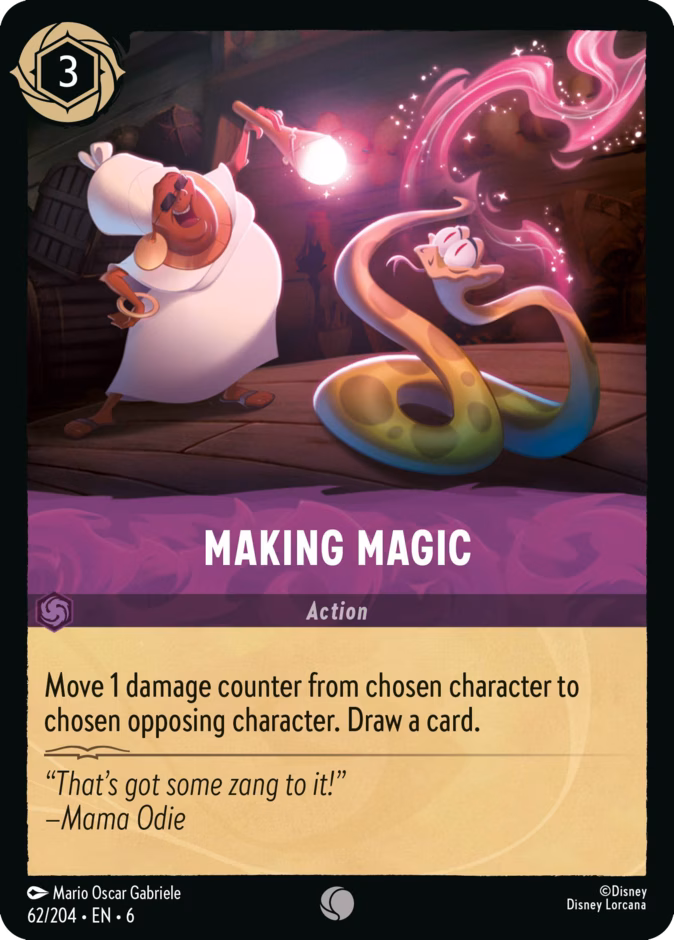 Making Magic — Azurite Sea #62 (Disney Lorcana card)