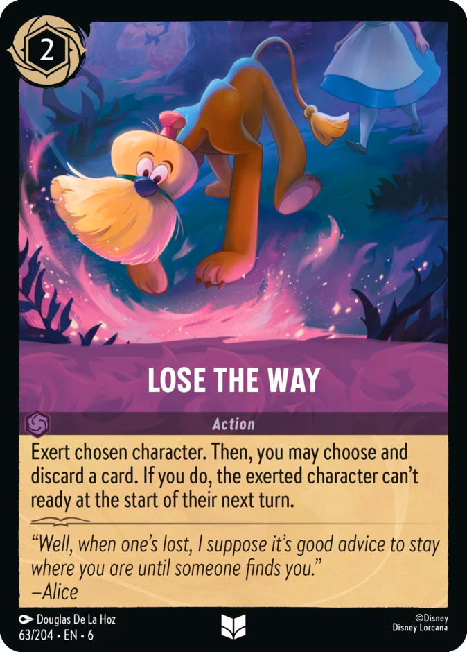 Lose the Way — Azurite Sea #63 (Disney Lorcana card)