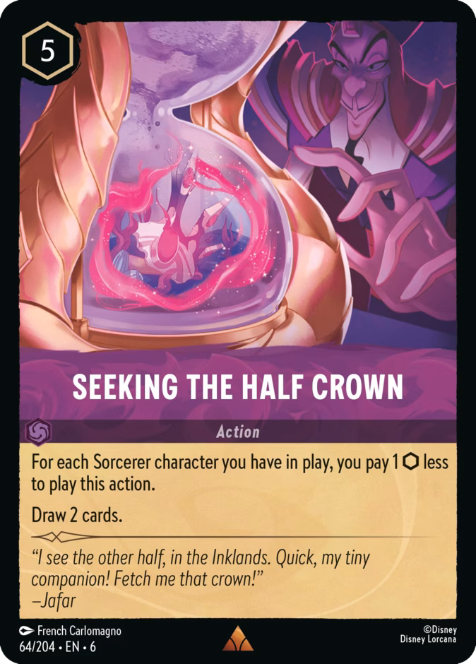 Seeking the Half Crown — Azurite Sea #64 (Disney Lorcana card)