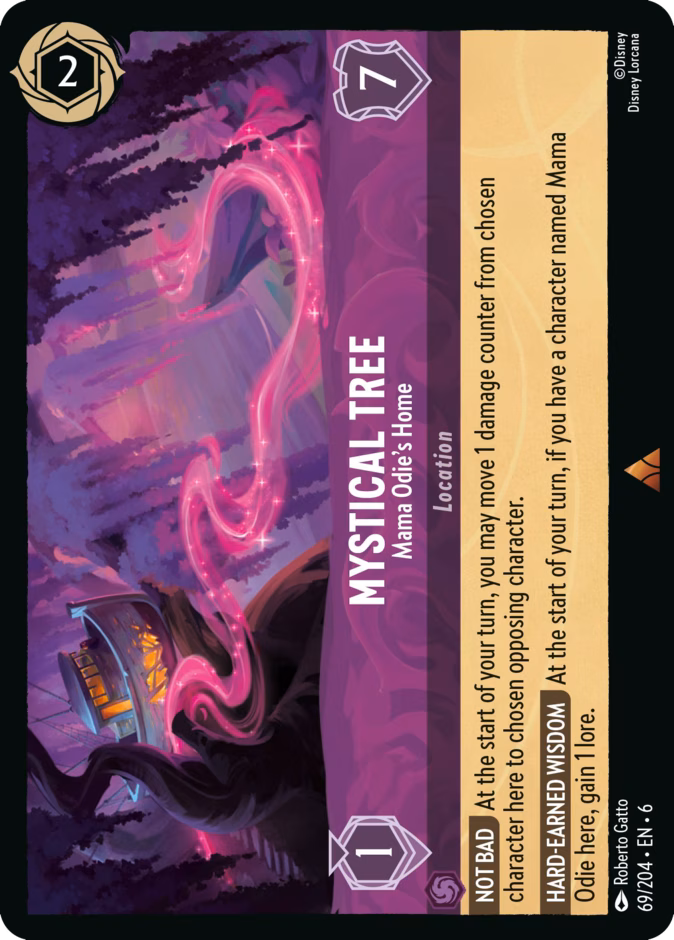 Mystical Tree - Mama Odie's Home — Azurite Sea #69 (Disney Lorcana card)