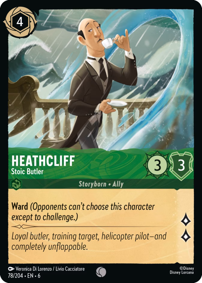 Heathcliff - Stoic Butler — Azurite Sea #78 (Disney Lorcana card)