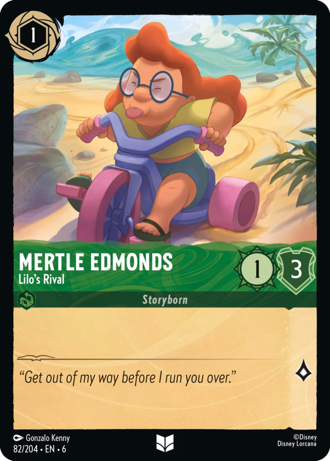 Mertle Edmonds - Lilo's Rival — Azurite Sea #82 (Disney Lorcana card)
