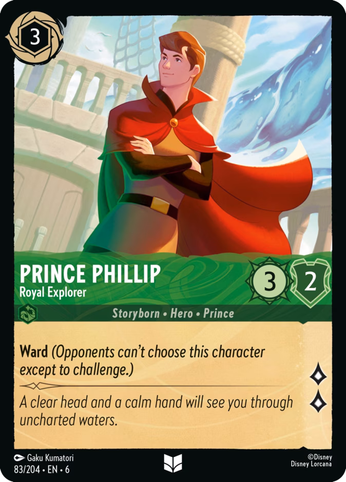 Prince Phillip - Royal Explorer — Azurite Sea #83 (Disney Lorcana card)