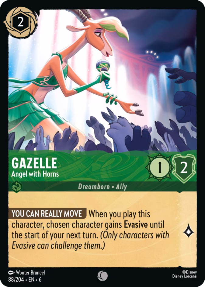 Gazelle - Angel with Horns — Azurite Sea #88 (Disney Lorcana card)