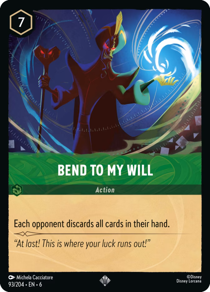 Bend to My Will — Azurite Sea #93 (Disney Lorcana card)