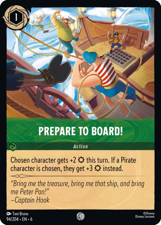 Prepare to Board! — Azurite Sea #94 (Disney Lorcana card)