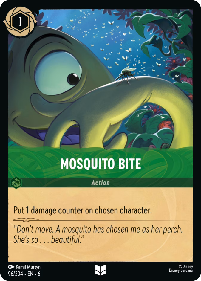 Mosquito Bite — Azurite Sea #96 (Disney Lorcana card)