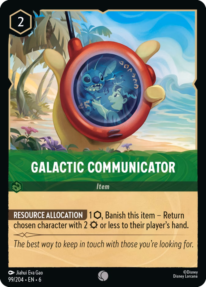 Galactic Communicator — Azurite Sea #99 (Disney Lorcana card)